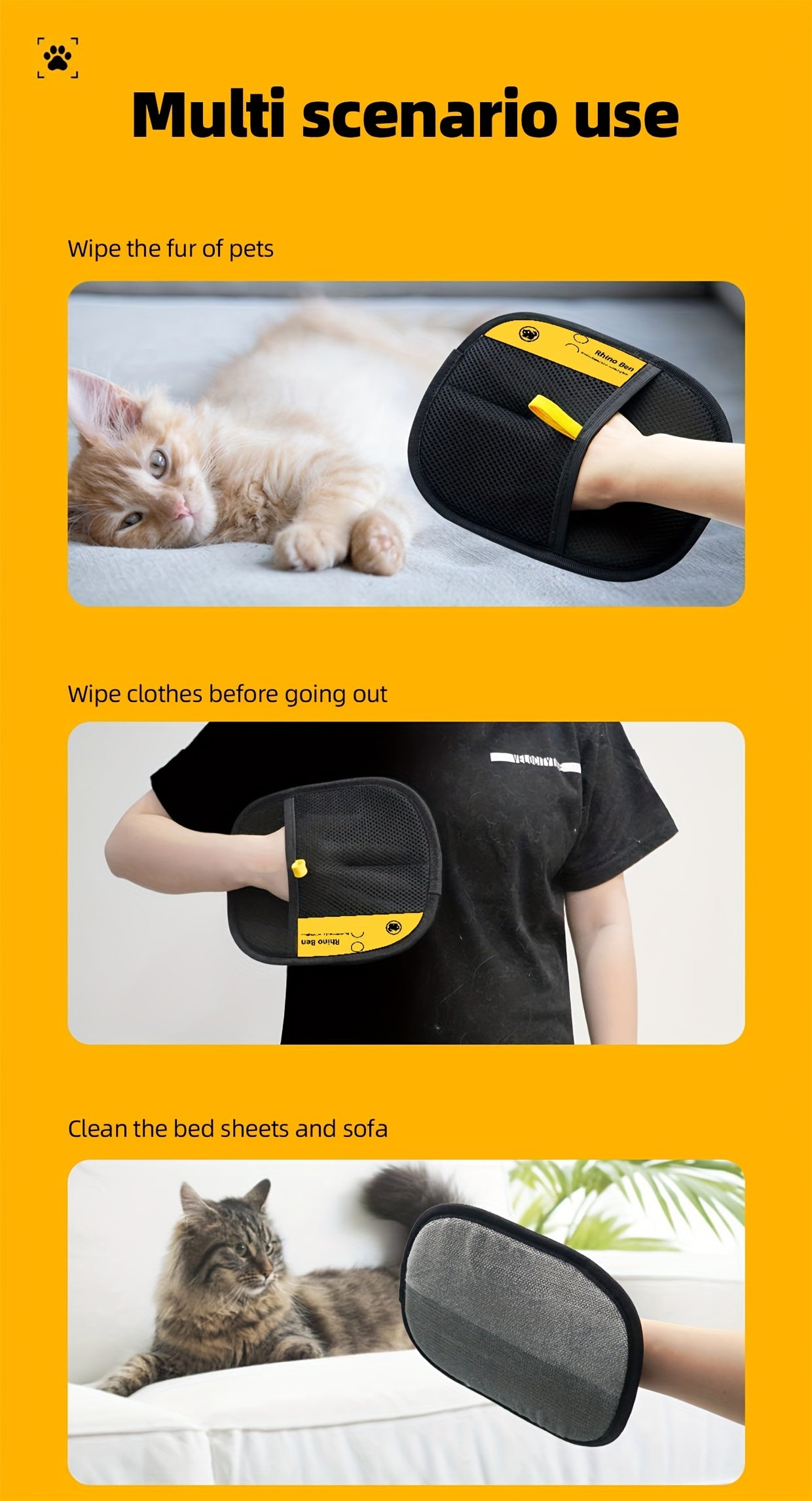 Pet Hair Removal Gloves