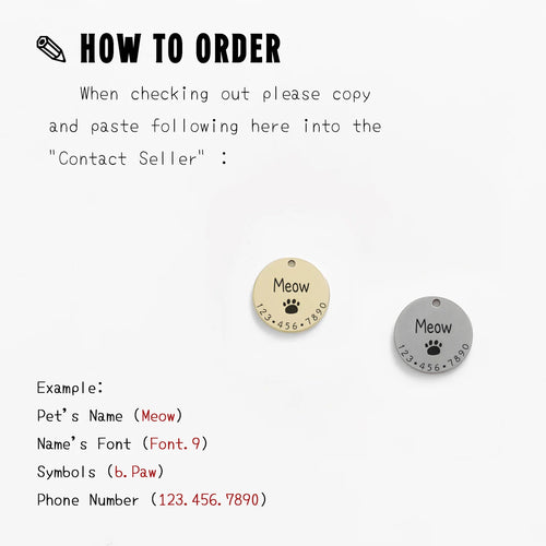 Custom Engraved Pet Necklace