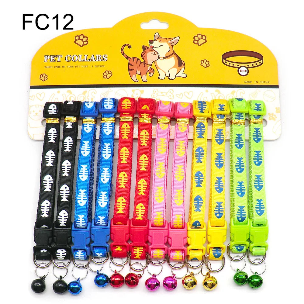 Mix Color Dog & Cat Buckle Collars