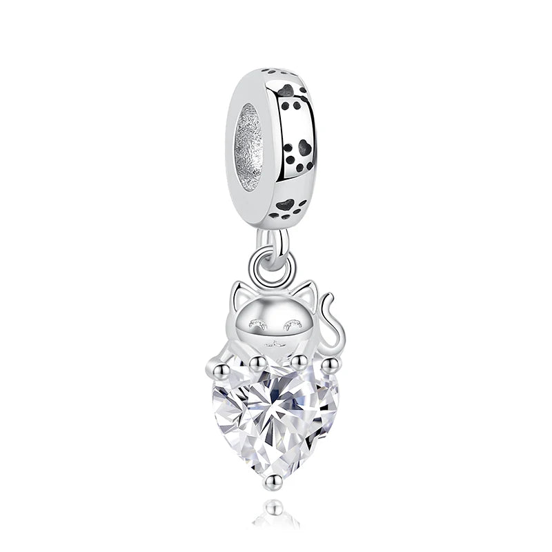 Sterling Silver Paw Print Pendant