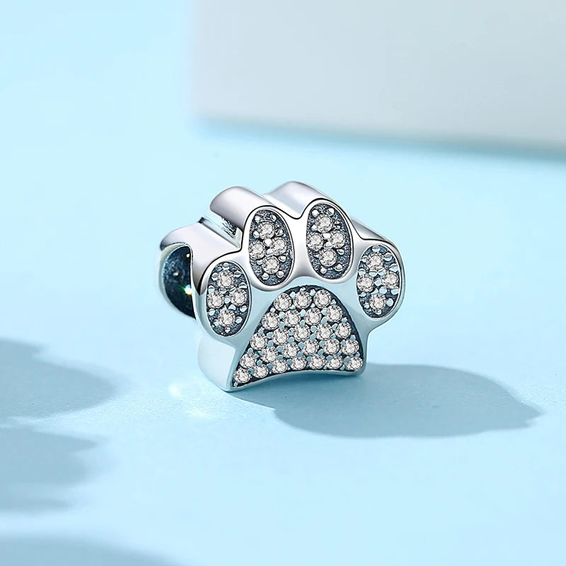 Sterling Silver Paw Print Pendant