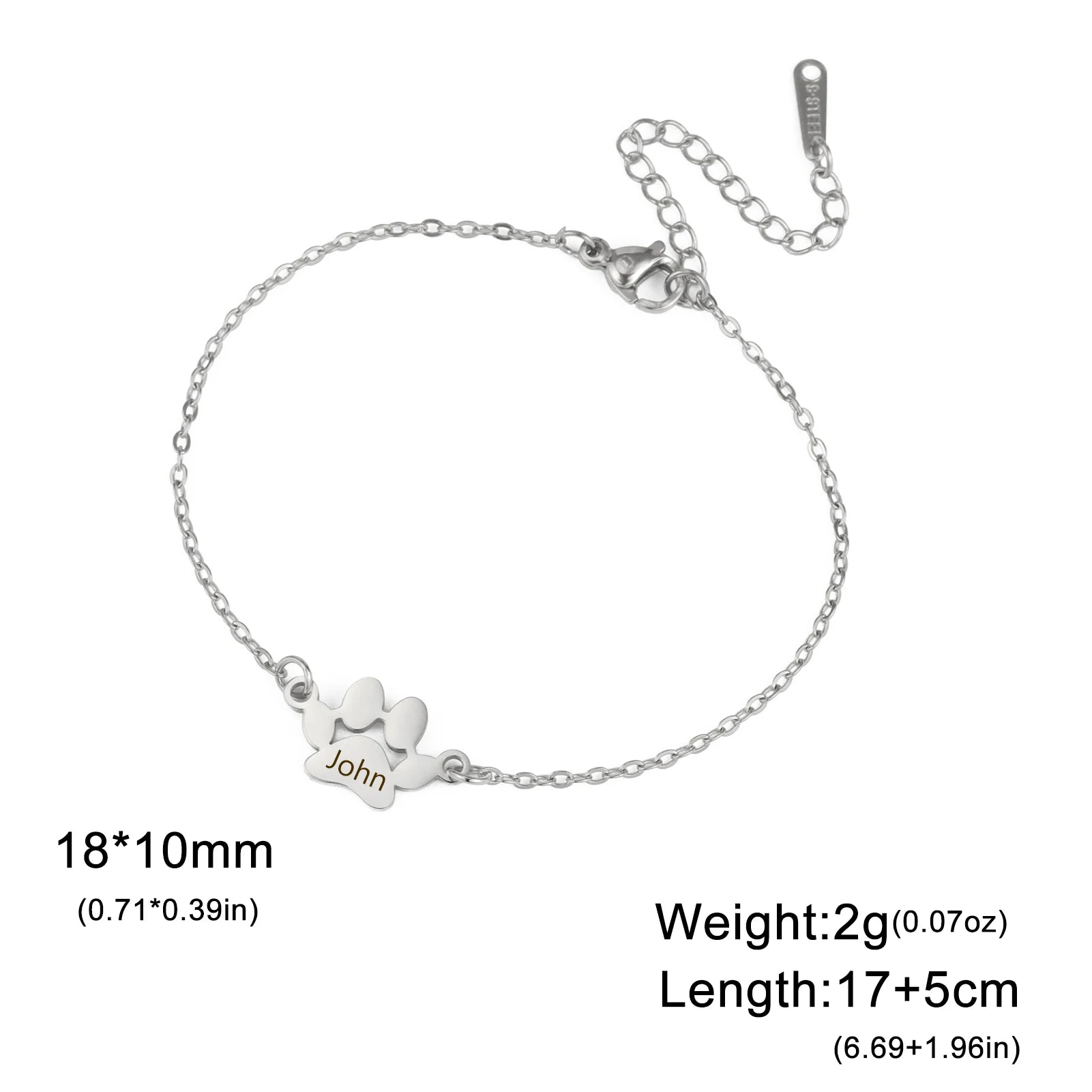 Pet Lover Stainless Steel Bracelet