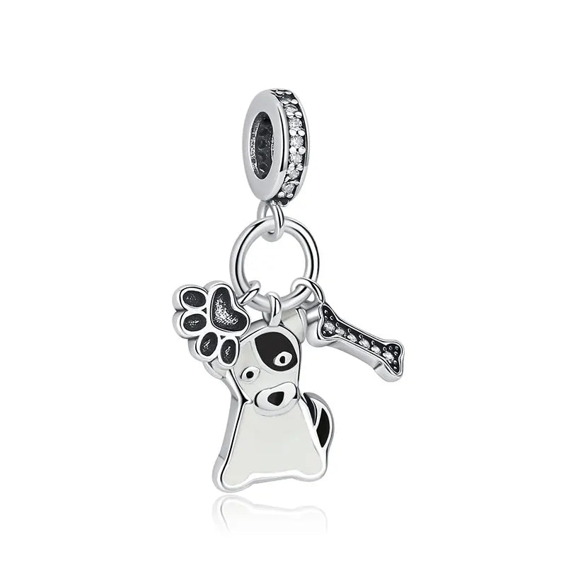 Sterling Silver Paw Print Pendant