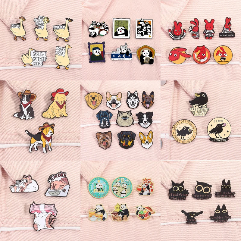 Funny Animal Lapel Pins