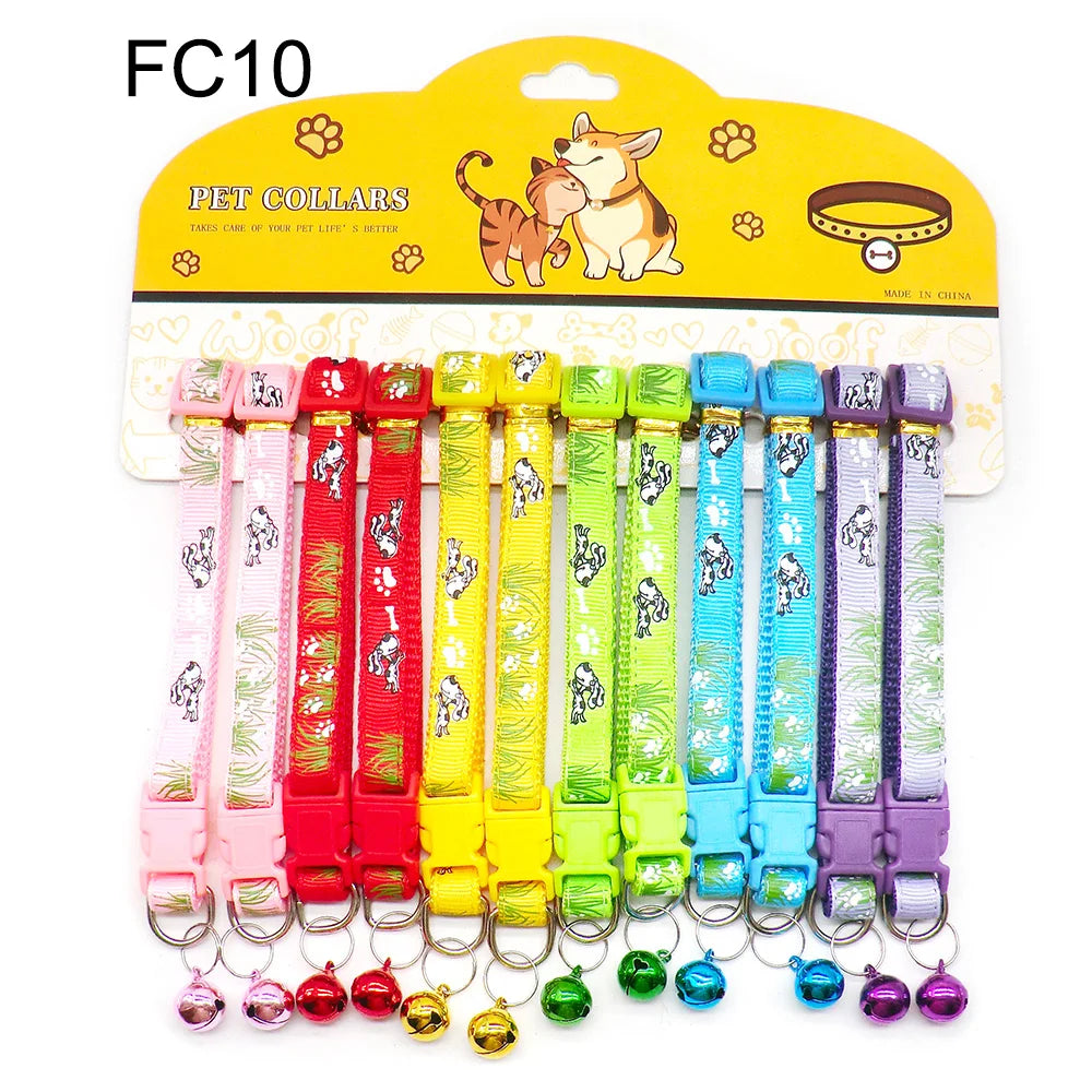 Mix Color Dog & Cat Buckle Collars