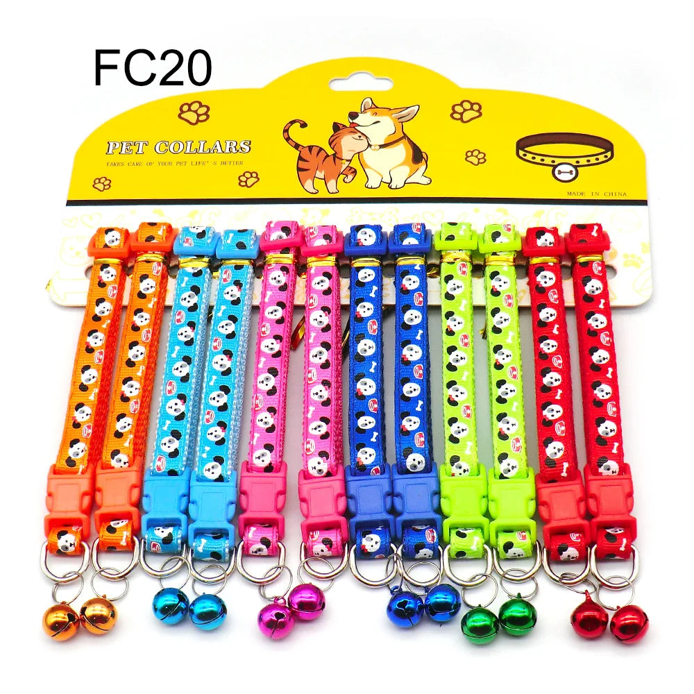 Mix Color Dog & Cat Buckle Collars