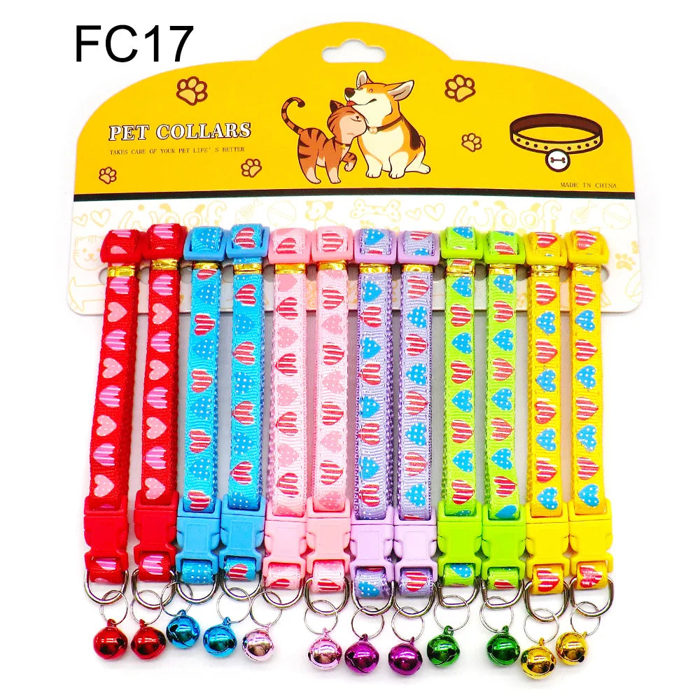 Mix Color Dog & Cat Buckle Collars