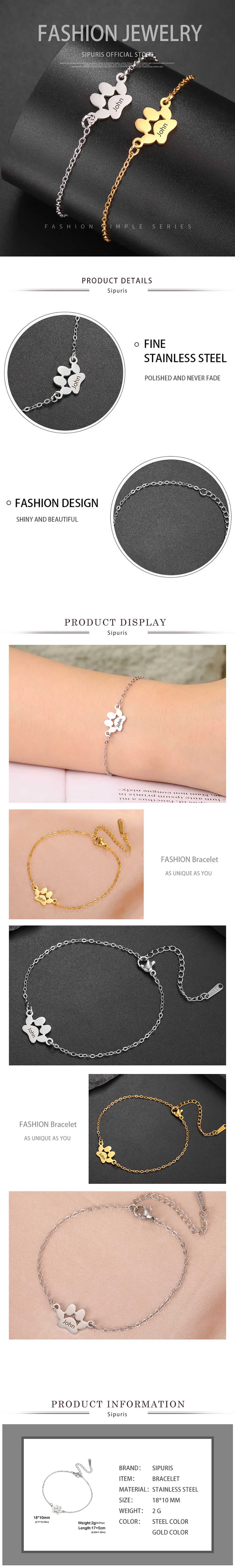 Pet Lover Stainless Steel Bracelet