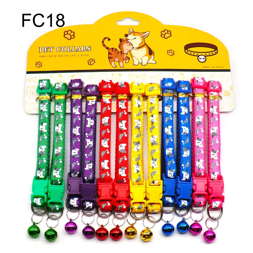 Mix Color Dog & Cat Buckle Collars