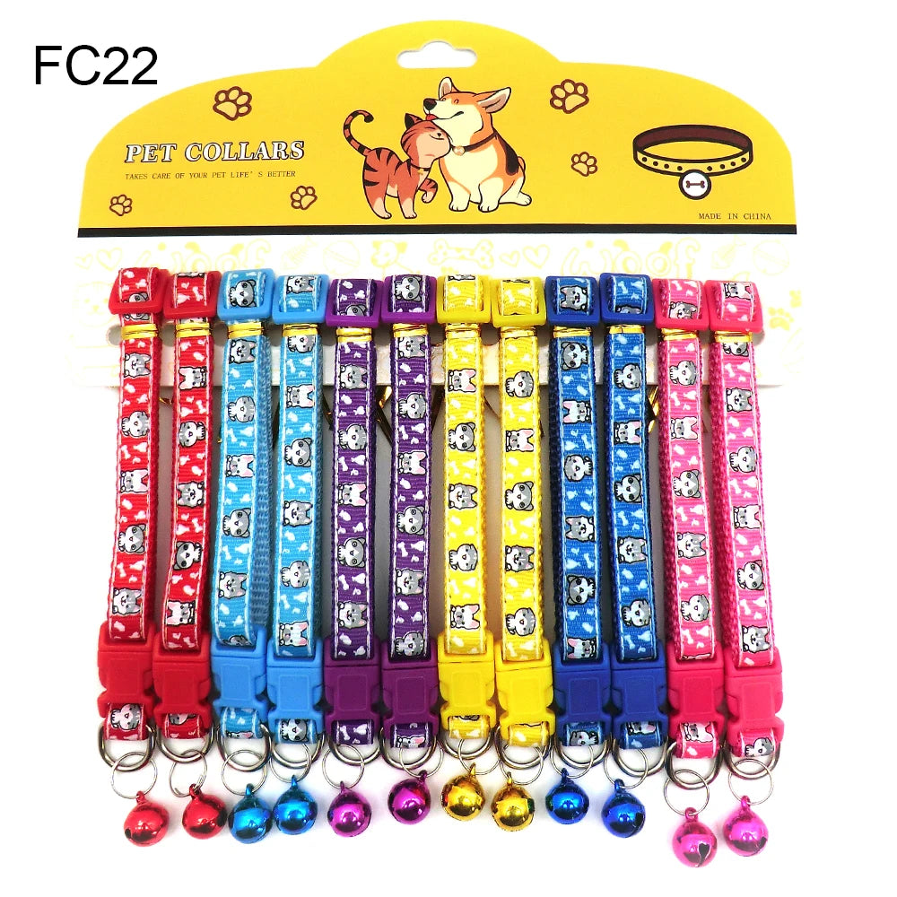 Mix Color Dog & Cat Buckle Collars