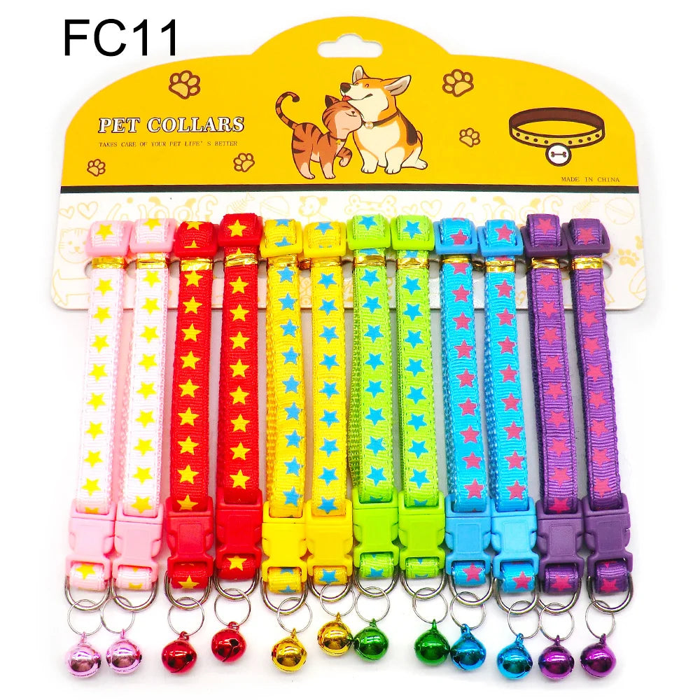 Mix Color Dog & Cat Buckle Collars