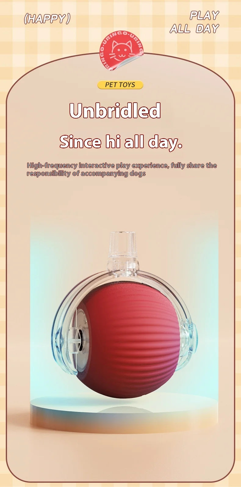 Smart Rolling Cat Toy Ball