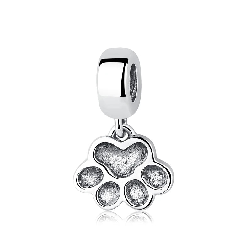 Sterling Silver Paw Print Pendant