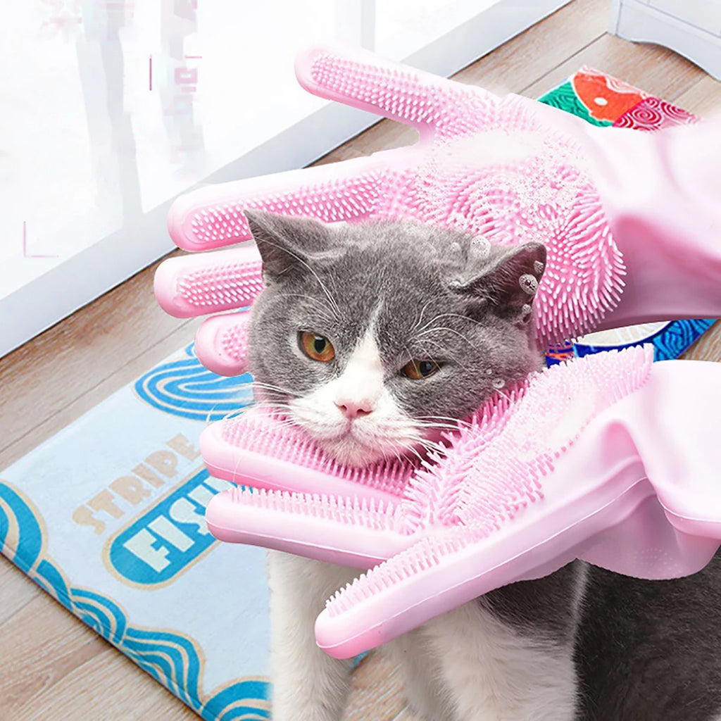 Pet Grooming Silicone Glove