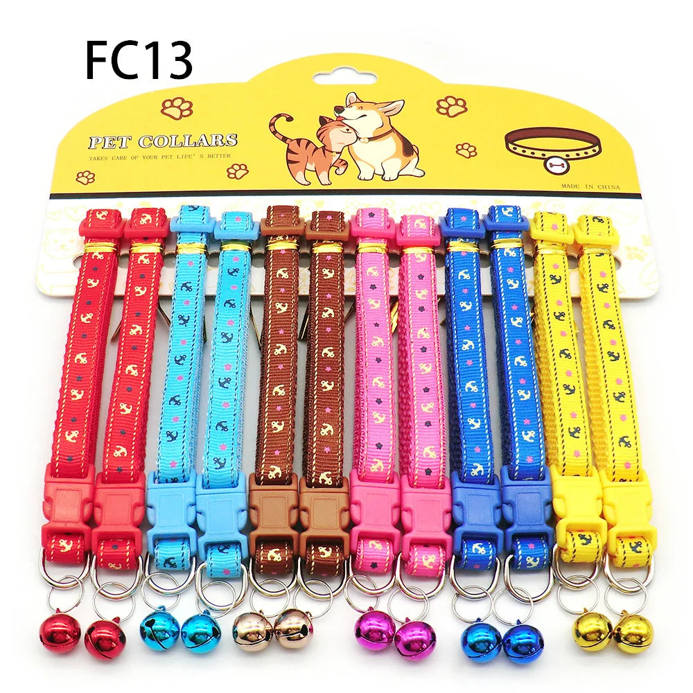 Mix Color Dog & Cat Buckle Collars