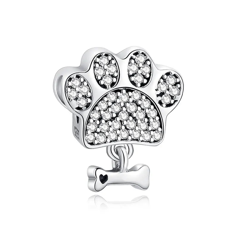 Sterling Silver Paw Print Pendant