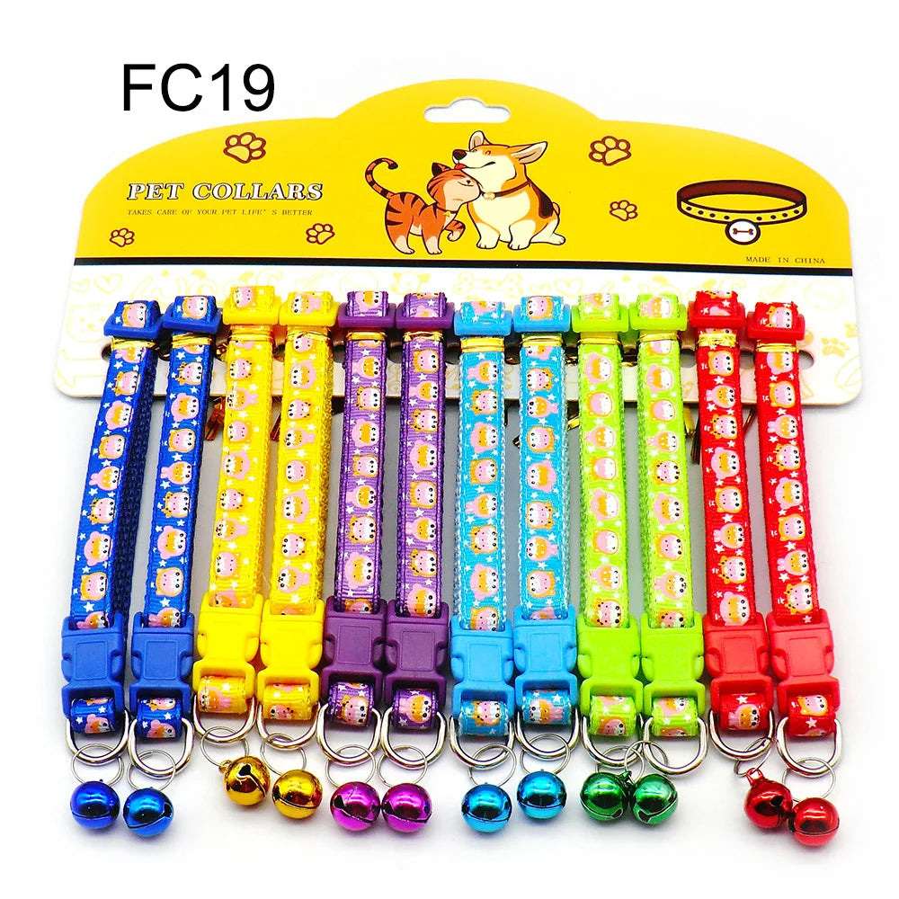 Mix Color Dog & Cat Buckle Collars