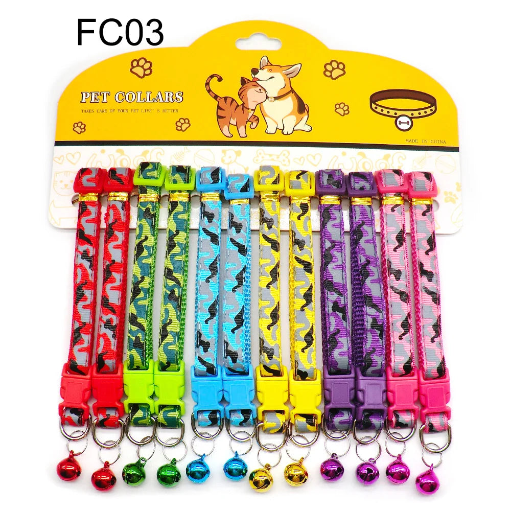 Mix Color Dog & Cat Buckle Collars