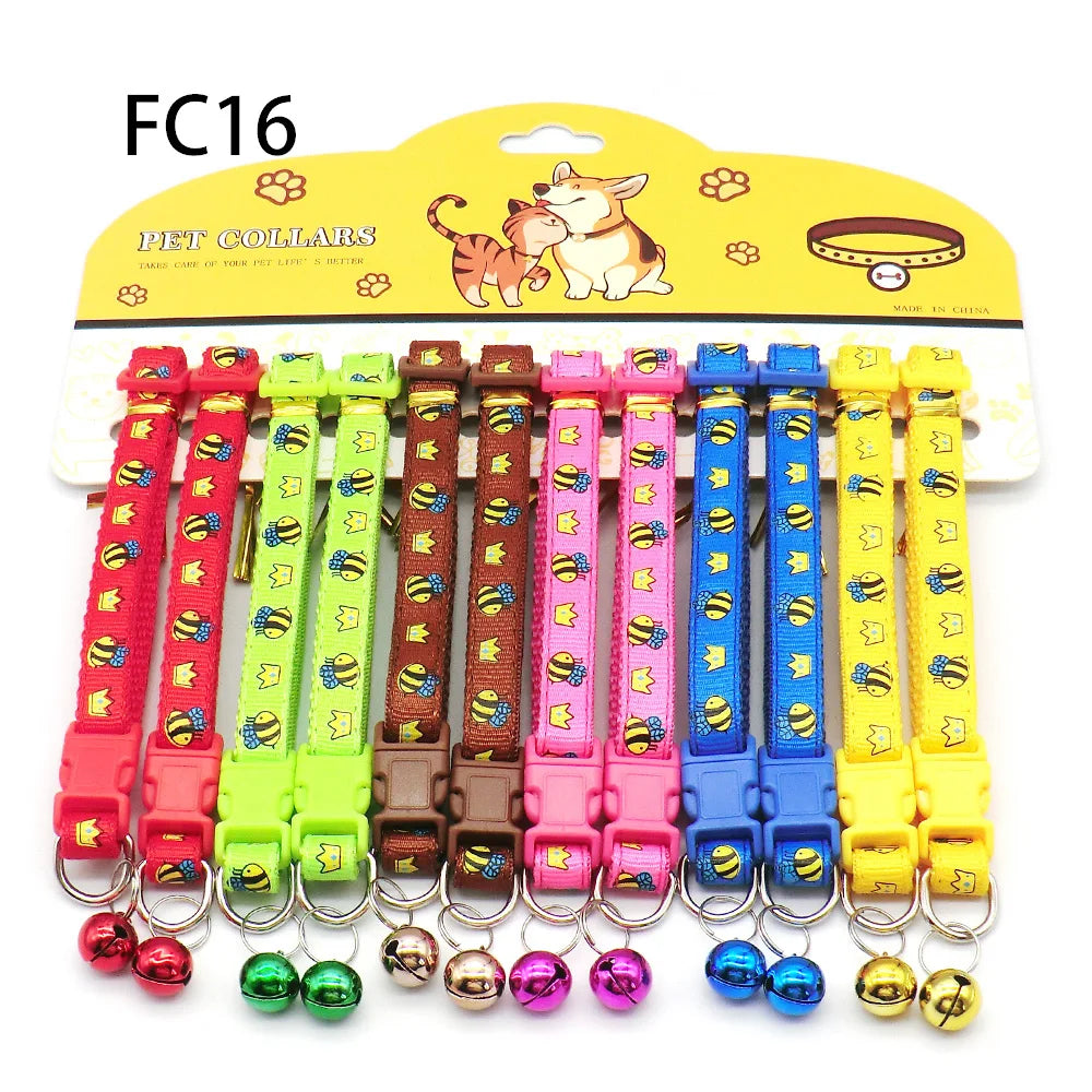 Mix Color Dog & Cat Buckle Collars