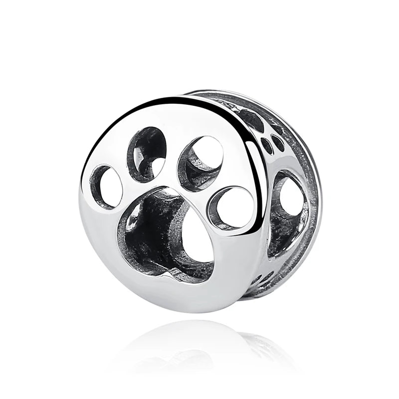 Sterling Silver Paw Print Pendant