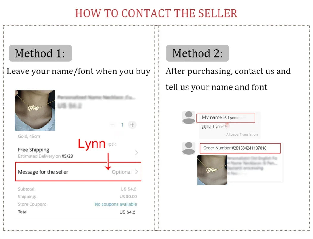 Custom Name Paw Necklace