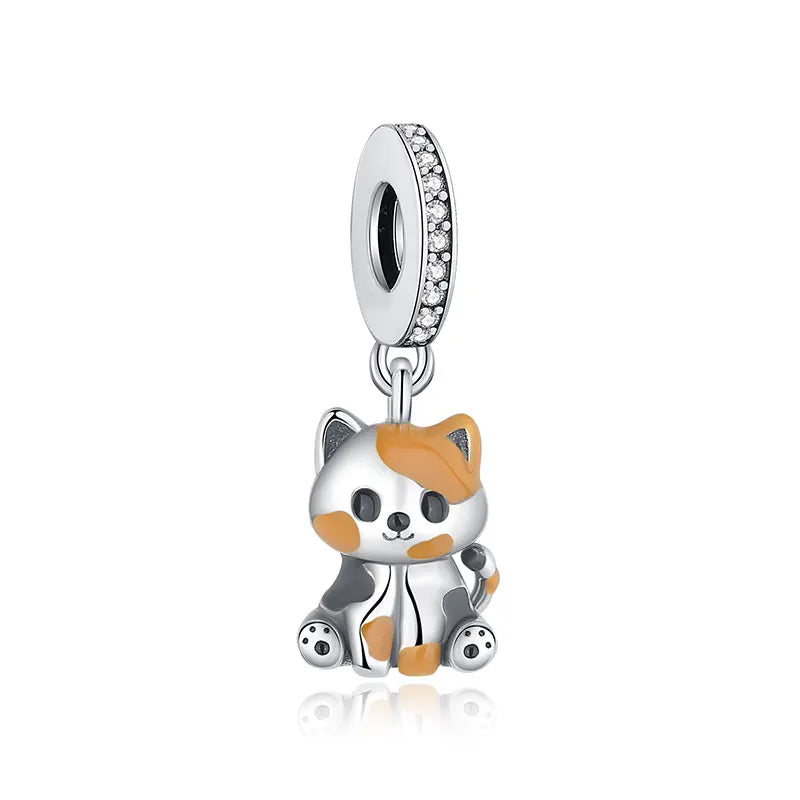 Sterling Silver Paw Print Pendant