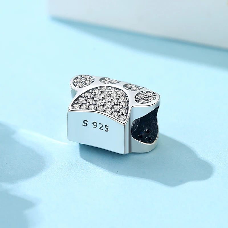 Sterling Silver Paw Print Pendant
