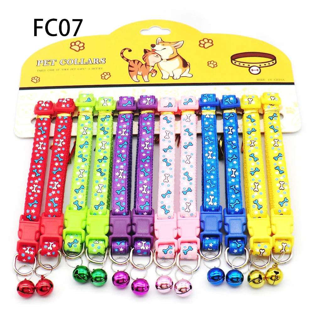 Mix Color Dog & Cat Buckle Collars